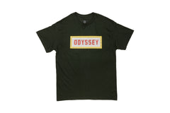 Odyssey Mosaic Tee (Forest w/ White+Red+Yellow Ink)