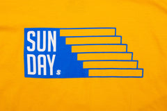 Sunday Stairs Tee (Gold w/ Navy Ink)