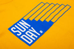 Sunday Stairs Tee (Gold w/ Navy Ink)