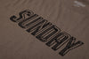 Sunday Bevel Tee (Brown with Black Pigment-Dyed Ink)